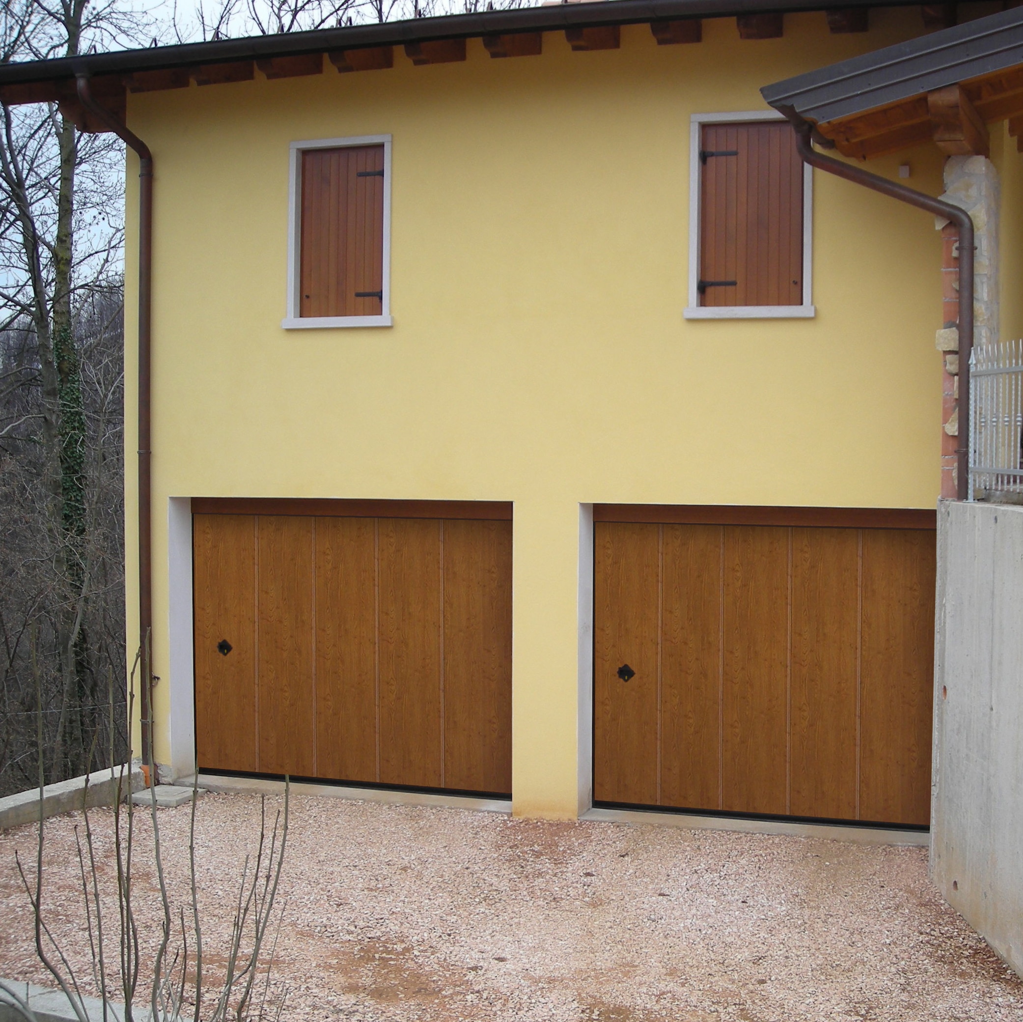 Phenix Flat quercia chiara Porta Per Garage Sezionale Laterale MODEL L